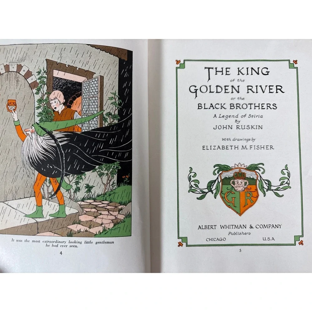 The King of the Golden River John Ruskin 1927 Elizabeth M Fisher Illustrated